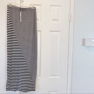 Stripe maxi skirt